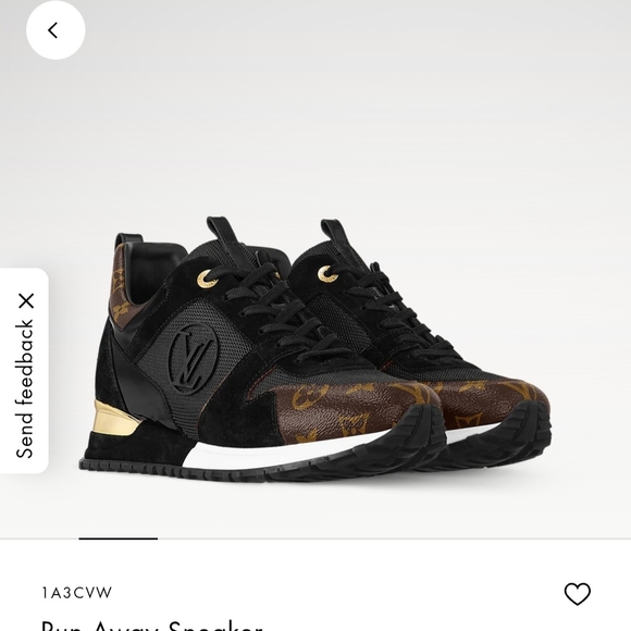 Louis Vuitton Black and Gold Women's Sneakers - Picture 6 of 6